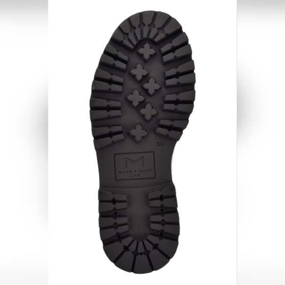 Marc Fisher Plune Lace-Up Lug Sole Leather Moto Bootie~ NWT~Size 7 - Picture 6 of 6